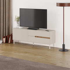Engineered Wood TV Unit - Arch Modern 150cm, 1 Door & 2 Drawers