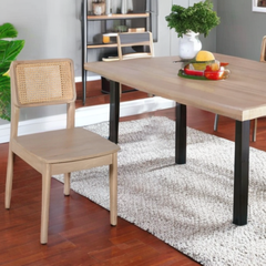 Mango Wood Dining Chair - Chester Woven Cane Back