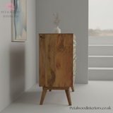 Chest of Drawers with 8 Patterned Drawers - Solid Wood - Timeless Design - Petalwood Interiors- Side