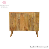 Chest of Drawers with 8 Patterned Drawers - Solid Wood - Timeless Design - Petalwood Interiors- Back