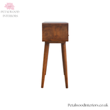 Dark Solid Wood - Console Table - Hallway & Entrance Table - Petalwood Interiors - Side 3