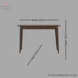 Dark Solid Wood -  Desk - 2 Drawers - Classic Design- Timesless Desingn - Petalwood Interiors