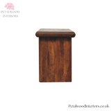 Dark Solid Wood - Small Bench - Timeless Design - Petalwood Interiors - Side