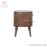 Dark Solid Wood - TV Stand - 4 Drawers 2 Shelves | Elegant Design - Petalwood Interiors