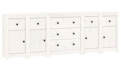 Solid Pine Sideboard - Thirian 7-Drawer & 4-Compartment Storage - 230cm