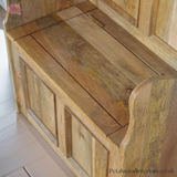 Hallway Storage Bench with Seating - Solid Wood - No Assembly Required - Timeless Design - Petalwood Interiors