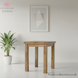 Hand-Distressed Square Extending Table - Butterfly Extension - Seats 4-6 - Country Style - Timeless Design - Petalwood Interiors- Side