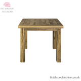 Hand-Distressed Square Extending Table - Butterfly Extension - Seats 4-6 - Country Style - Timeless Design - Petalwood Interiors- Front