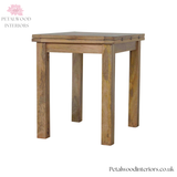 Hand-Distressed Square Extending Table - Butterfly Extension - Seats 4-6 - Country Style - Timeless Design - Petalwood Interiors- Side