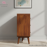 Large Chest of Drawers Solid Wood - Curved Edges Storage - Bedroom Furniture -  Timeless Design - Petalwood Interiors - Side