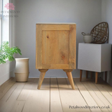 Light Brown Solid Wood - 4-Drawer Chest - Varied Drawer Sizes - Timesless Desingn - Petalwood Interiors - Back