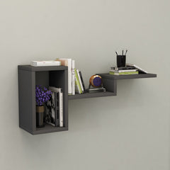 Melamine Particleboard Wall Shelf - Merry 3-Tier Open Storage