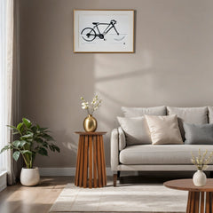 Solid Wood Side Table - Compton Modern Compact Design