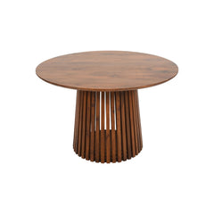 Mango Wood Dining Table - Compton Round Flared Base Design
