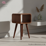 Mini Bedside Table - 100% Solid Wood - Simple Design - Recession Collection - Timeless Design - Petalwood Interiors - Side