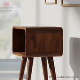 Mini Bedside Table - 100% Solid Wood - Simple Design - Recession Collection - Timeless Design - Petalwood Interiors