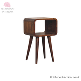 Mini Bedside Table - 100% Solid Wood - Simple Design - Recession Collection - Timeless Design - Petalwood Interiors - Side