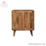 Mini Chest of Drawers Solid Wood - Curved Edges Storage - Compact Bedroom Furniture - Timeless Design - Petalwood Interiors - Back