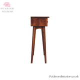Mini Console Table - 100% Solid Wood - 2 Drawers - Simple Elegant Design - Timeless Design - Petalwood Interiors - Side
