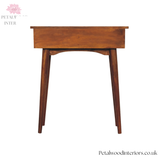 Mini Console Table - 100% Solid Wood - 2 Drawers - Simple Elegant Design - Timeless Design - Petalwood Interiors - Back
