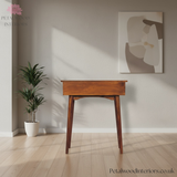 Mini Console Table - 100% Solid Wood - 2 Drawers - Simple Elegant Design - Timeless Design - Petalwood Interiors - Back
