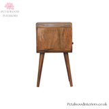 Mini Open Bedside Table - 100% Solid Wood - Curved Edges - Versatile Design - Timeless Design - Petalwood Interiors - Side