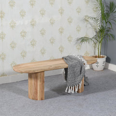 Solid Mango Wood Dining Bench - York Classic Wooden Design