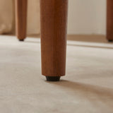 Bedside Table Scandinavian Solid Walnut 45cm Wide