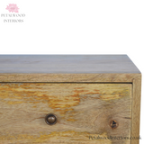 Solid Wood - TV Stand with 4 Drawers and 2 Shelves - 90cm Height | Classic Design - Petalwood Interiors
