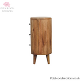 Solid Wood - Mini Cabinet - 3 Drawers | Timeless Design - Petalwood Interiors