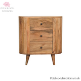 Solid Wood - Mini Cabinet - 3 Drawers | Timeless Design - Petalwood Interiors