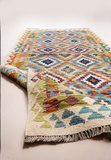 Maimana Afghanistan Kilim Rug - 193 x 84 cm