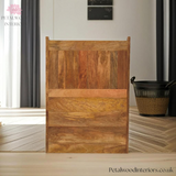 Petite Monks Bench- Handmade Solid Wood -  Contry Style - Storage Seat | Timeless Design - Petalwood Interiors- Back