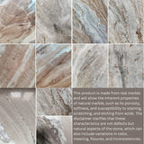 Sideboard Extra Large Natural Marble Wood Bundi