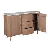 Sideboard Extra Large Natural Marble Wood Bundi
