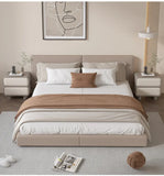 Bedside Table Pine Solid Wood 2 Drawer 37cm