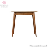 Small Solid Wood - Writing Desk - Single Drawer Shell Handle | Elegant Design - Petalwood Interiors