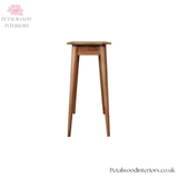 Small Solid Wood - Writing Desk - Single Drawer Shell Handle - Elegant Design - Timeless Design - Petalwood Interiors - Side 1
