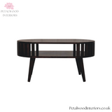 Solid Wood Coffee Table - Japanese Style - 80cm W-6