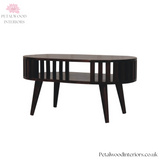 Solid Wood Coffee Table - Japanese Style - 80cm W-7