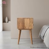 Solid Wood - Bedside Table - Single Drawer With Shelf - Traditional Design - Timesless Desingn - Petalwood Interiors - Side
