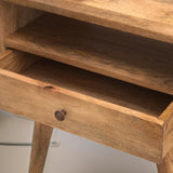 Solid Wood - Bedside Table - Single Drawer With Shelf | Traditional Design - Petalwood Interiors