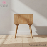 Solid Wood - Bedside Table - Single Drawer With Shelf - Traditional Design - Timesless Desingn - Petalwood Interiors - Back