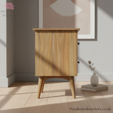 Solid Wood - Bedside Table with 2 Drawers - 60cm Height - Classic Design - Timesless Desingn - Petalwood Interiors - Side