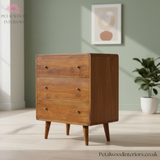 Solid Wood - Chest of Drawers - 3 Drawers - Timesless Desingn - Petalwood Interiors - Side