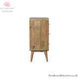 Solid Wood - Chest of Drawers - 3 Spacious Drawers - Classic Design - Timeless Design - Petalwood Interiors - Side