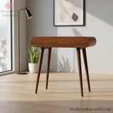 Solid Wood - Console Table - 78cm Wide - Wooden Legs - 2 Drawers - Traditional Finish - Petalwood Interiors - Back