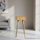Solid Wood - Dressing Table - 80cm Height - Foldable Mirror Pastel Drawers - Unique Design - Timesless Desingn - Petalwood Interiors - SIde
