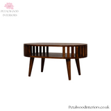 Solid Wood - Japanese Style Coffee Table - 80cm W- Side 1