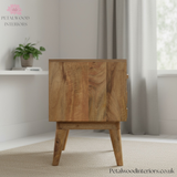 Solid Wood - Tv Stand - Hand-Made Drawers - Traditional Finish - Timeless Design - Petalwood Interiors - Side